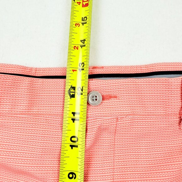 PGA Tour Men's Active Gripper Waistband UPF 50 Stretch Coral Shorts Size 38 NWT - Picture 9 of 11